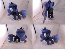 Size: 1597x1199 | Tagged: safe, artist:little-broy-peep, princess luna, pony, g4, female, filly, irl, photo, plushie, solo, woona
