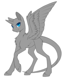Size: 860x973 | Tagged: safe, artist:silent-umbra, oc, oc only, alicorn, pony, .psd available, alicorn oc, bald, base, chest fluff, horn, raised hoof, simple background, solo, transparent background, wings