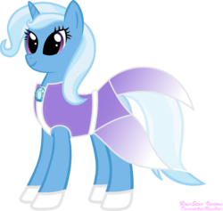 Size: 6981x6618 | Tagged: safe, artist:rose5tar, trixie, pony, unicorn, g4, absurd resolution, clothes, dress, female, mare, simple background, solo, transparent background, vector