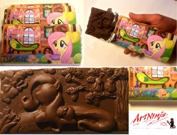 Size: 4976x3784 | Tagged: safe, artist:artninja101, fluttershy, g4, absurd resolution, candy, chocolate, food, photo