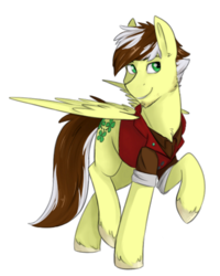 Size: 624x780 | Tagged: safe, artist:jeshh, oc, oc only, oc:silver lining, pegasus, pony, clothes