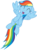 Size: 1520x2068 | Tagged: safe, artist:jp, derpibooru exclusive, rainbow dash, g4, my little pony: friendship is magic, newbie dash, .svg available, female, floppy ears, simple background, solo, svg, transparent background, vector