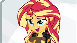 Size: 1100x618 | Tagged: safe, screencap, sunset shimmer, equestria girls, g4, my little pony equestria girls: friendship games, book, lidded eyes