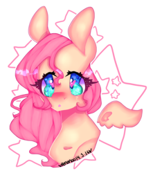 Size: 3533x4000 | Tagged: safe, artist:bunxl, fluttershy, g4, female, heart eyes, high res, solo, wingding eyes