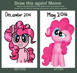 Size: 784x744 | Tagged: safe, artist:pastelhorses, pinkie pie, g4, draw this again