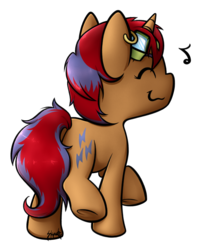 Size: 850x1060 | Tagged: safe, artist:midnightpremiere, oc, oc only, oc:sweet voltage, pony, unicorn, earring, goggles, piercing, solo