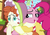 Size: 1506x1060 | Tagged: safe, screencap, bow bonnet, pinkie pie, spirit of hearth's warming presents, a hearth's warming tail, g4, my little pony: friendship is magic, discovery family logo, hape, hug, out of context, stranger danger, the little redheaded mare