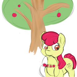 Size: 1500x1500 | Tagged: safe, artist:chapaevv, apple bloom, g4, female, solo