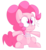 Size: 1280x1385 | Tagged: safe, artist:mr-degration, pinkie pie, earth pony, pony, g4, :i, arms wide open, body writing, emanata, female, incoming hug, simple background, solo, transparent background