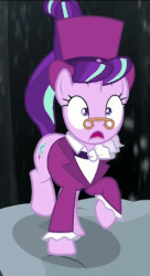 Size: 270x496 | Tagged: safe, screencap, snowfall frost, starlight glimmer, a hearth's warming tail, g4, animated, female, invisible stallion, loop