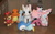 Size: 2380x1498 | Tagged: safe, artist:cheerbearsfan, sweetie belle, amaura, charmander, monkey, piplup, sylveon, g4, clothes, doll, dress, irl, lalaloopsy, littlest pet shop, minka mark, photo, plushie, pokémon, tickles b. nana, toy