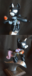 Size: 700x1672 | Tagged: safe, artist:prototypespacemonkey, sweetie belle, g4, batman, crossover, robin, sculpture