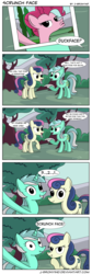 Size: 2040x6100 | Tagged: safe, artist:j-bronyind, bon bon, lyra heartstrings, pinkie pie, sweetie drops, g4, comic, duckface, high res, photo, scrunchy face, selfie