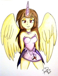 Size: 681x901 | Tagged: safe, artist:suicidemachine363, oc, oc only, oc:spring beauty, equestria girls, g4, alicorn oc