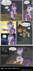 Size: 1200x2592 | Tagged: safe, artist:alskylark, pipsqueak, snowfall frost, starlight glimmer, a hearth's warming tail, g4, alternate ending, bad end, clothes, comic, fireworks, happy ending override, police, prison, prison outfit, prison stripes, prisoner sg, realistic end, reality ensues, starlight gets what's coming to her