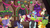 Size: 1920x1080 | Tagged: safe, screencap, bonnie rose, bow bonnet, buttercake blush, carrot top, doctor whooves, flutterholly, fluttershy, golden harvest, merry, neon lights, rainbow dash, rarity, rising star, rising yeast, snowdash, time turner, pony, a hearth's warming tail, g4, background pony, booing, discovery family logo, unnamed character, unnamed pony