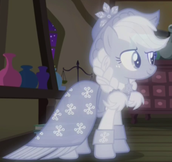 Size: 910x854 | Tagged: safe, screencap, applejack, spirit of hearth's warming past, a hearth's warming tail, g4, outfit catalog