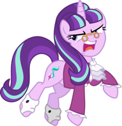 Size: 5447x5620 | Tagged: safe, artist:osipush, snowfall frost, starlight glimmer, a hearth's warming tail, g4, absurd resolution, clothes, female, jabot, simple background, solo, transparent background, vector