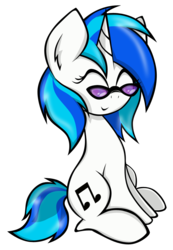 Size: 692x1000 | Tagged: safe, artist:kristysk, dj pon-3, vinyl scratch, g4, female, smiling, solo