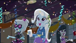 Size: 1024x577 | Tagged: safe, screencap, octavia melody, photo finish, trixie, equestria girls, g4, my little pony equestria girls: friendship games, discovery family logo, watermark