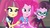 Size: 1280x720 | Tagged: safe, screencap, pinkie pie, sour sweet, varsity trim, equestria girls, g4, my little pony equestria girls: friendship games, background human, balloon, bracelet, clothes, crystal prep academy uniform, glasses, jewelry, school uniform, skirt