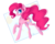 Size: 2911x2341 | Tagged: safe, artist:mp-printer, pinkie pie, earth pony, pony, g4, female, high res, looking up, mare, simple background, smiling, solo, transparent background