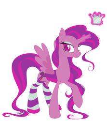 Size: 1280x1442 | Tagged: safe, artist:cyn1celle, oc, oc only, oc:mistress munchies, alicorn, pony, alicorn oc, clothes, solo, stockings