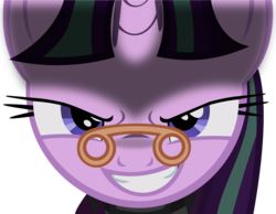 Size: 3000x2323 | Tagged: safe, artist:bluetech, snowfall frost, starlight glimmer, a hearth's warming tail, g4, .svg available, bust, diabolic grin, female, high res, inkscape, portrait, simple background, solo, transparent background, vector