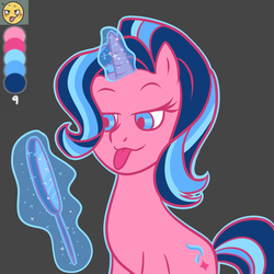 Size: 1500x1500 | Tagged: safe, artist:itsnotdaijoubu, starlight glimmer, g4, emoji, female, limited palette, mirror, reference sheet, solo, tongue out