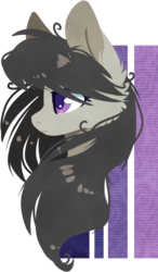 Size: 592x1013 | Tagged: safe, artist:tay-niko-yanuciq, octavia melody, g4, bust, colored pupils, female, portrait, simple background, solo, transparent background