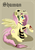 Size: 848x1200 | Tagged: safe, artist:ailynd, fluttershy, pegasus, pony, snake, g4, blackletter, braided tail, fantasy class, female, helmet, open mouth, shadow, shaman, skull, skull helmet, solo