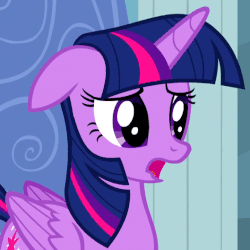 Size: 529x529 | Tagged: safe, screencap, twilight sparkle, alicorn, pony, g4, tanks for the memories, animated, female, floppy ears, mare, twilight sparkle (alicorn)