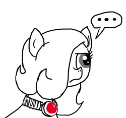 Size: 640x600 | Tagged: safe, artist:ficficponyfic, oc, oc only, oc:emerald jewel, earth pony, pony, colt quest, amulet, child, colt, foal, frown, hair over one eye, irritated, male, story included