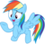 Size: 906x882 | Tagged: safe, rainbow dash, g4, female, simple background, solo, transparent background, vector