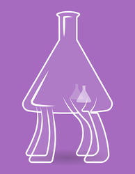 Size: 7457x9626 | Tagged: safe, artist:mikej, oc, oc only, oc:earl n meyer, absurd resolution, badumsquish approved, erlenmeyer flask, flask, inanimate object, not salmon, ponified, wat, what has science done