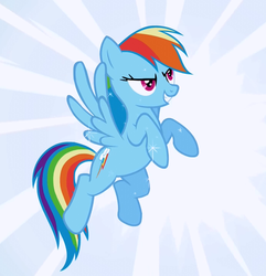 Size: 693x719 | Tagged: safe, screencap, rainbow dash, pegasus, pony, g4, the ticket master, cropped, female, flying, solo