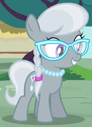 Size: 538x740 | Tagged: safe, screencap, silver spoon, g4, twilight time, glasses, smiling