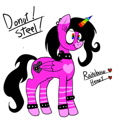 Size: 700x670 | Tagged: safe, artist:mariogamesandenemies, oc, oc only, oc:donut-steel, solo