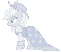 Size: 2769x2347 | Tagged: safe, applejack, spirit of hearth's warming past, a hearth's warming tail, g4, clothes, dress, hat, high res, inkscape, simple background, spirit, transparent background, vector