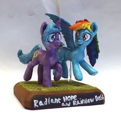 Size: 714x713 | Tagged: safe, artist:ubrosis, idw, radiant hope, rainbow dash, g4, clay, craft, irl, photo, sculpture