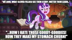 Size: 888x499 | Tagged: safe, edit, edited screencap, screencap, snowfall frost, starlight glimmer, a hearth's warming tail, g4, i.m. meen, image macro, meme, ponified, youtube poop, youtube poop in the comments