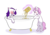 Size: 845x589 | Tagged: safe, artist:cups, derpibooru exclusive, rarity, sweetie belle, pony, g4, bath, bathtub, blushing, cereal, claw foot bathtub, food, milk, milk bath, simple background, transparent background