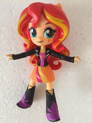 Size: 1200x1600 | Tagged: safe, sunset shimmer, equestria girls, g4, clothes, doll, equestria girls minis, female, skirt, solo, toy