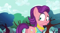 Size: 1100x618 | Tagged: safe, screencap, spoiled rich, earth pony, pony, crusaders of the lost mark, g4, butt, faic, female, mare, plot, raised eyebrow, surprised, wide eyes