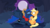 Size: 5545x3108 | Tagged: safe, artist:tsabak, applejack, princess luna, alicorn, earth pony, pony, g4, absurd resolution, accessory swap, bandana, blushing, commission, duo, female, forest, hat, hat swap, kiss on the lips, kissing, lesbian, mare, moon, night, prone, ship:lunajack, shipping, surprise kiss, surprised