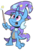 Size: 1225x1820 | Tagged: safe, artist:jittery-the-dragon, trixie, dragon, g4, cape, clothes, cute, dragonified, female, hat, magic wand, open mouth, race swap, simple background, solo, species swap, transparent background, trixie's cape, trixie's hat, trixiedragon, wand