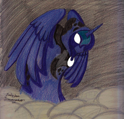Size: 1600x1530 | Tagged: safe, artist:dracocrochet, princess luna, spirit of hearth's warming yet to come, a hearth's warming tail, g4, female, solo