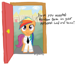 Size: 500x427 | Tagged: safe, artist:enigmocracy, scootaloo, g4, female, mormon, parody, solo