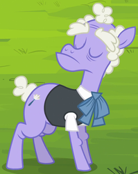 Size: 656x824 | Tagged: safe, screencap, randolph, earth pony, g4, twilight time, clothes, ribbon bow tie, shirt, solo, waistcoat