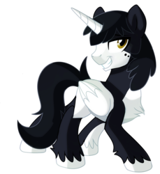 Size: 808x881 | Tagged: safe, artist:pepooni, oc, oc only, alicorn, pony, solo